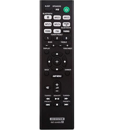 SONY STR-DH190 元箱リモコン付属 現状品 Amazon.com: RMT-AA400U Replacement Remote Control Applicable for